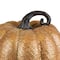 7.5" Gold & Orange Textured Pumpkin Fall Decoration